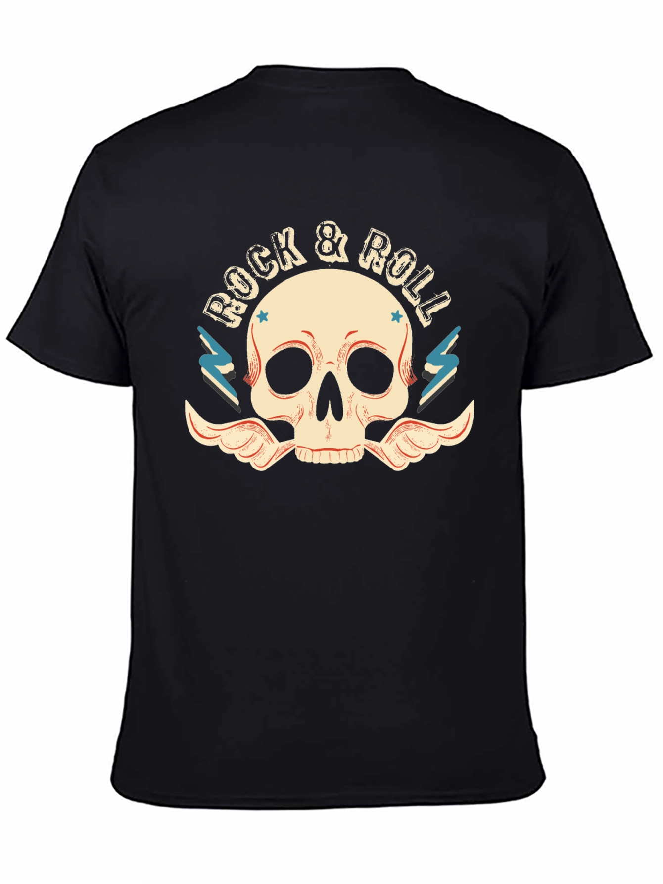 Rock & Roll Skull T-Shirt - Classic Graphic Tee