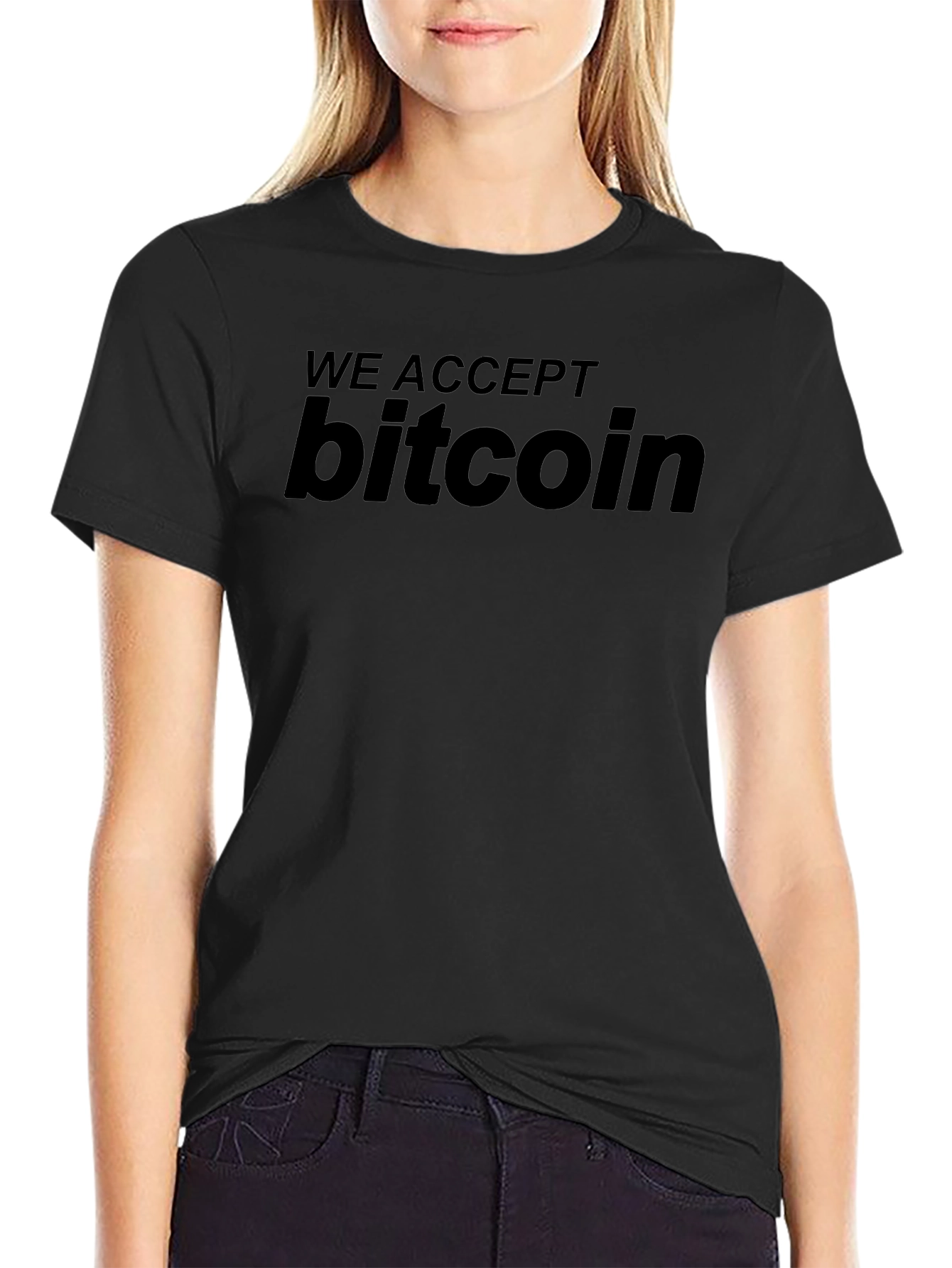 We Accept Bitcoin T-Shirt - Crypto Currency Tee