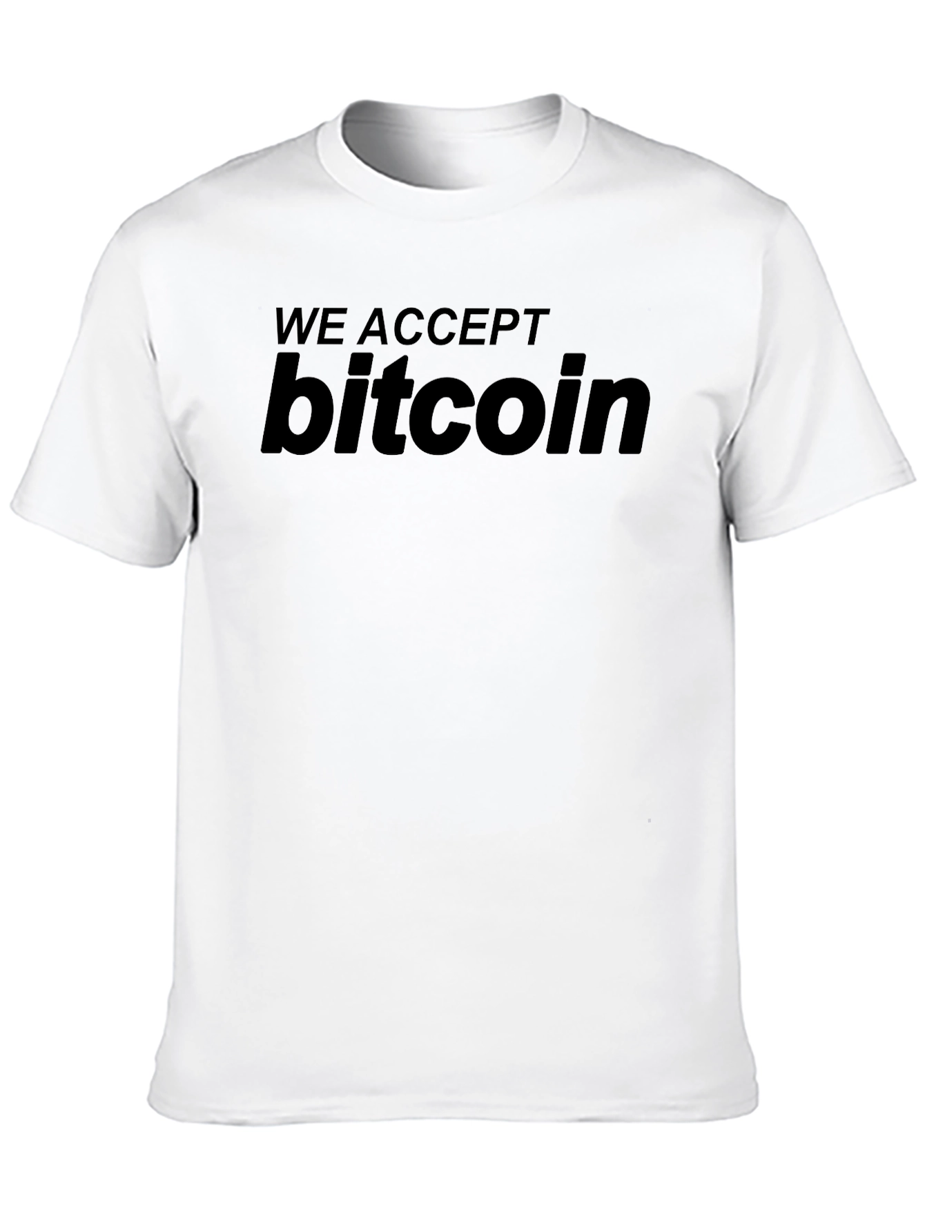 We Accept Bitcoin T-Shirt - Crypto Currency Tee