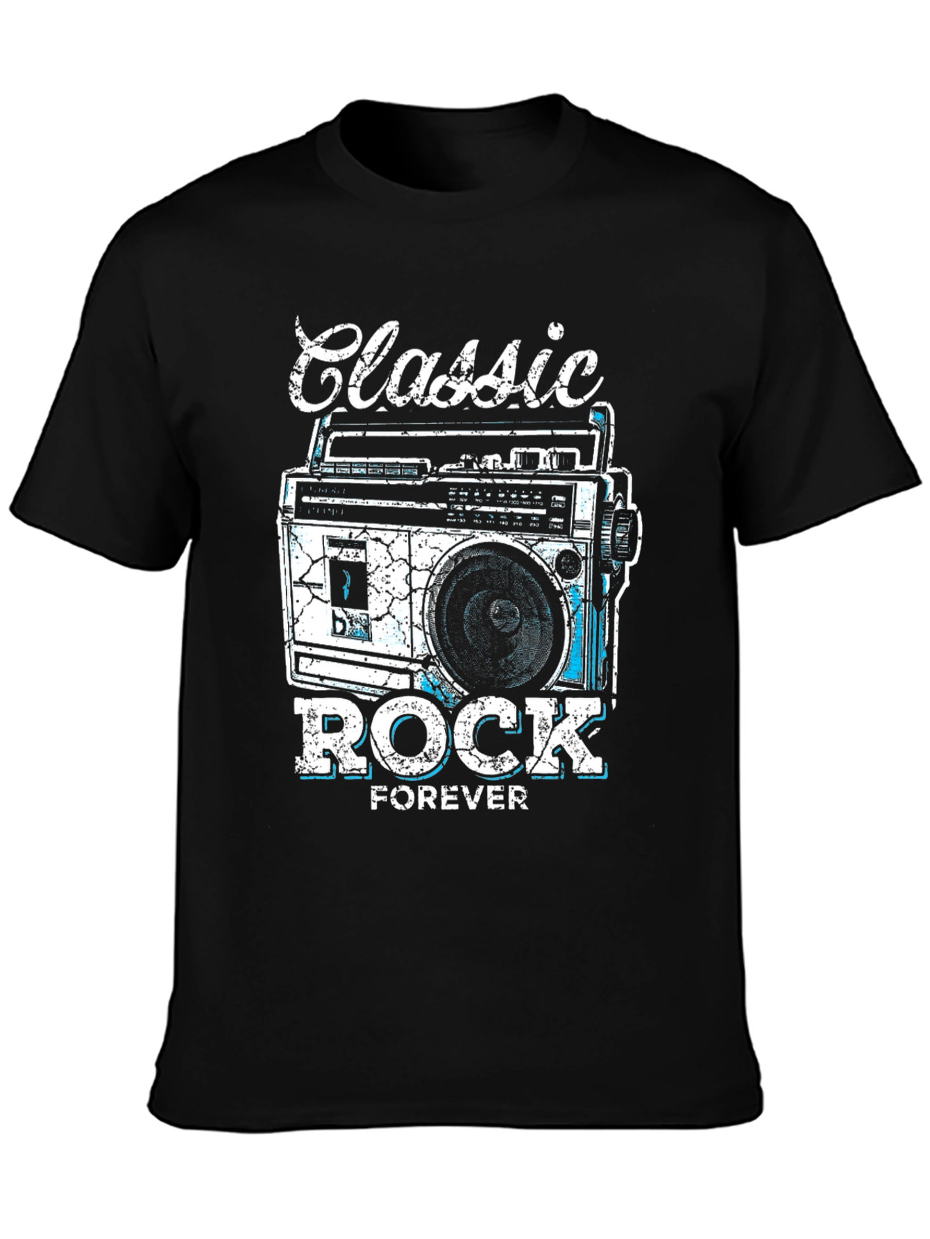 Classic Rock Forever Tee - Retro Boombox Graphic