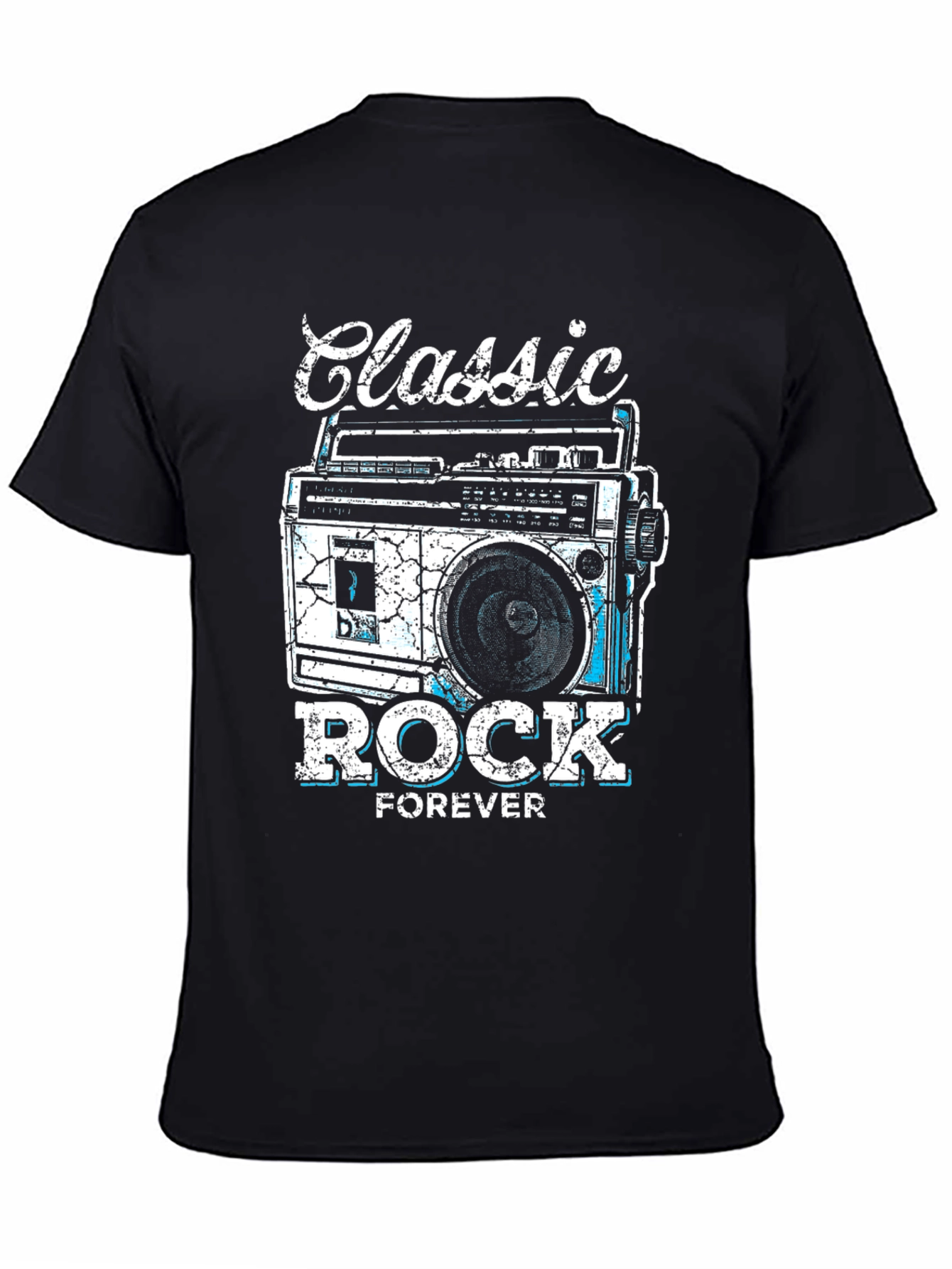 Classic Rock Forever Tee - Retro Boombox Graphic