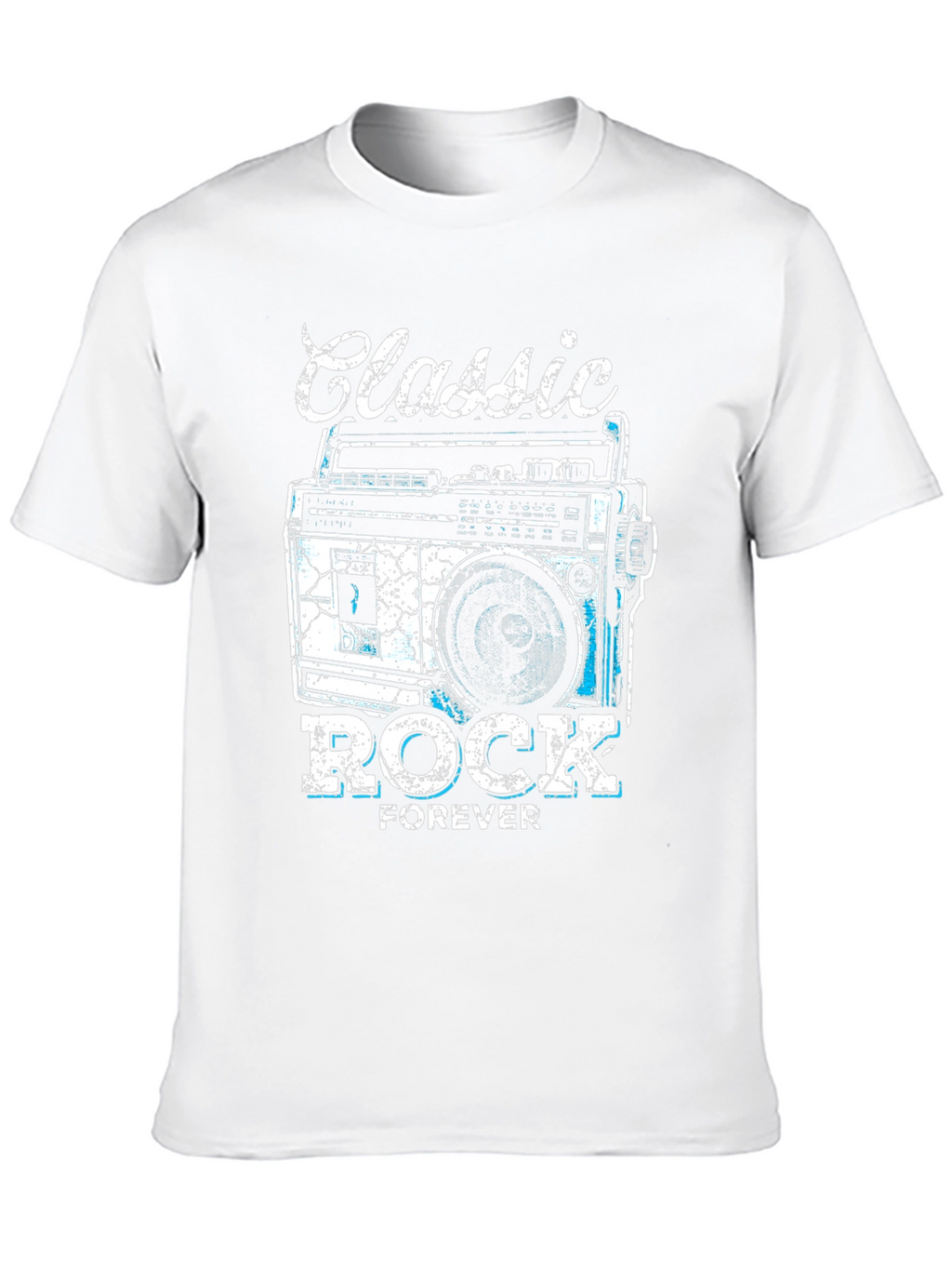 Classic Rock Forever Tee - Retro Boombox Graphic