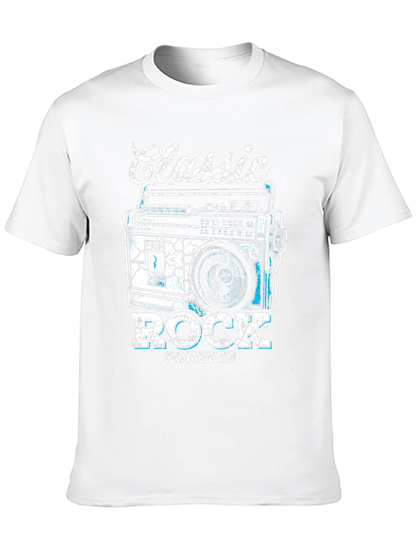 Classic Rock Forever Tee - Retro Boombox Graphic