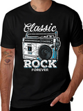 Classic Rock Forever Tee - Retro Boombox Graphic