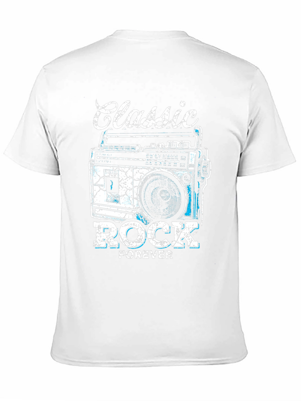 Classic Rock Forever Tee - Retro Boombox Graphic