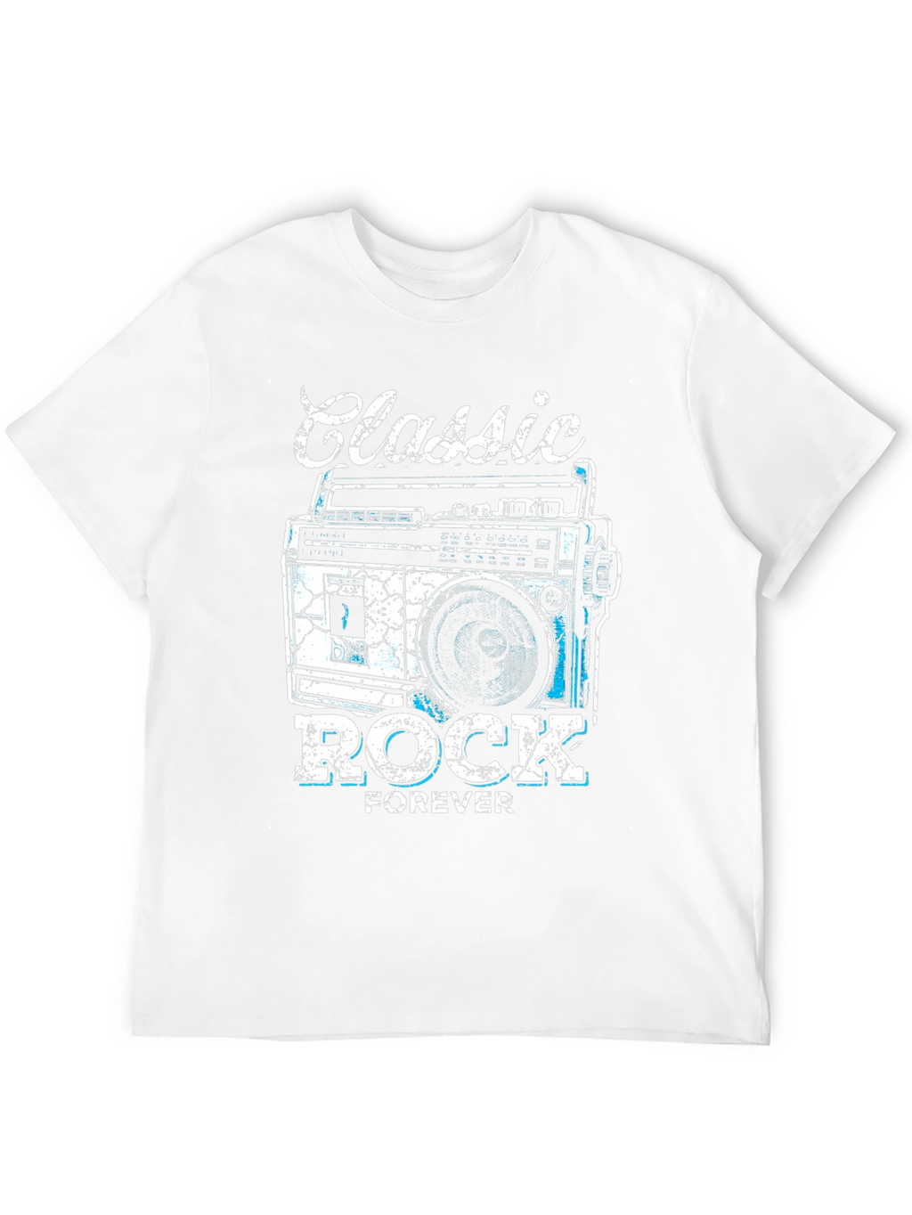 Classic Rock Forever Tee - Retro Boombox Graphic