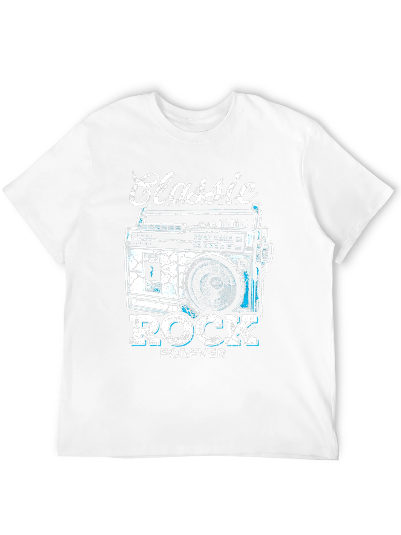 Classic Rock Forever Tee - Retro Boombox Graphic