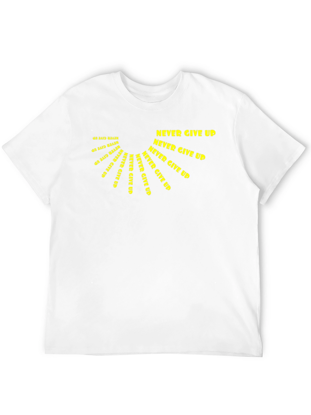 Never Give Up Graphic Tee - Motivational Design