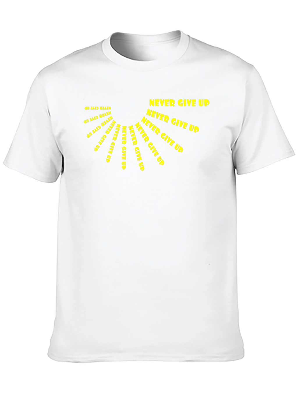 Never Give Up Graphic Tee - Motivational Design