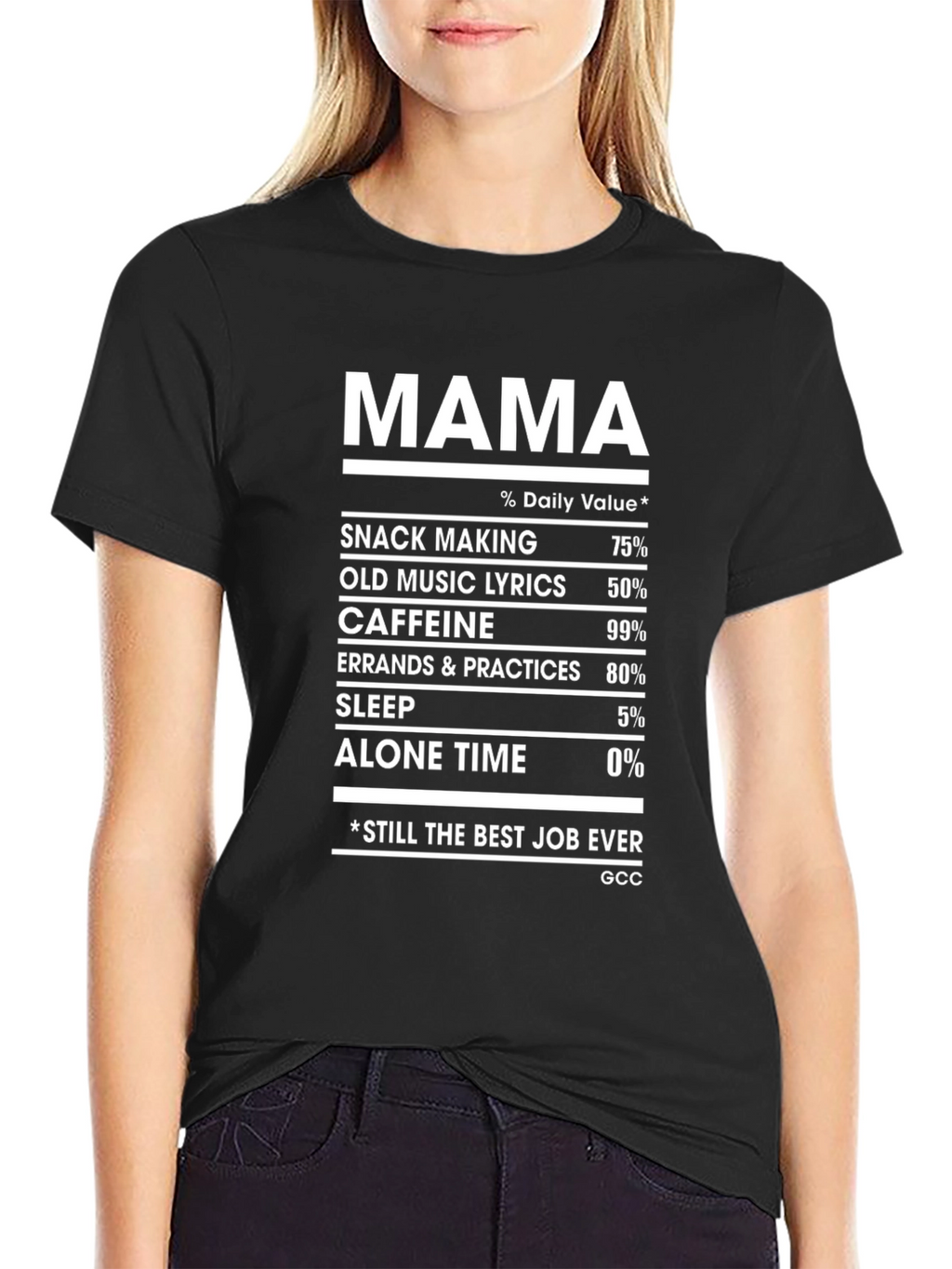 Mama Nutrition Facts T-Shirt - Mothers Day Gift