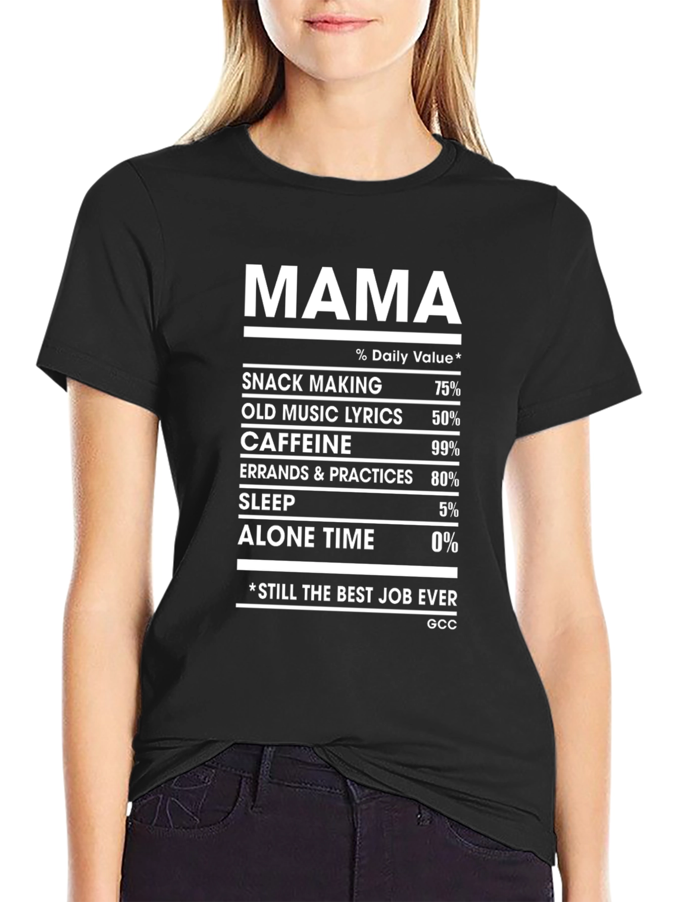 Mama Nutrition Facts T-Shirt - Mothers Day Gift