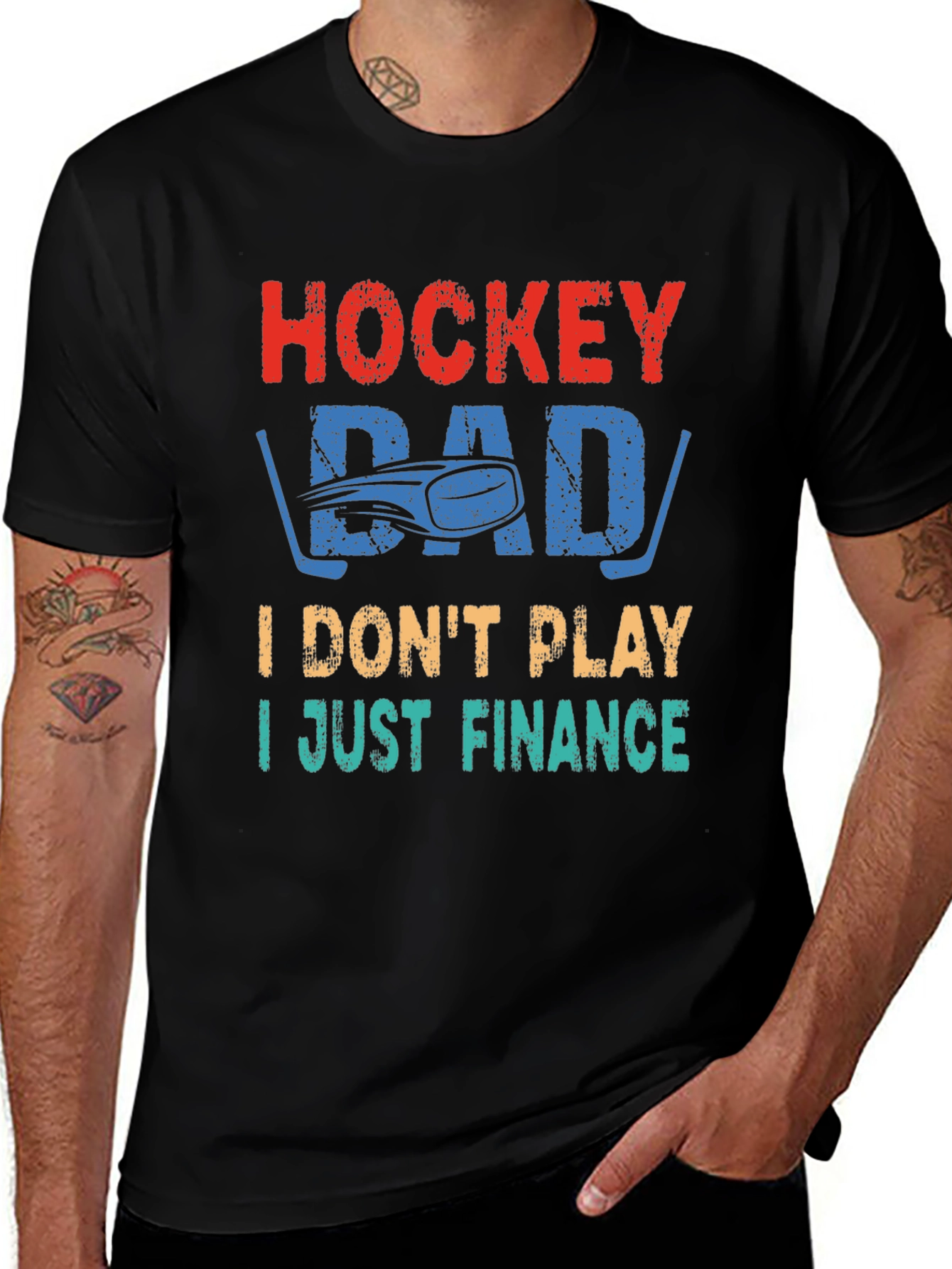 Hockey Dad T-Shirt - I Just Finance