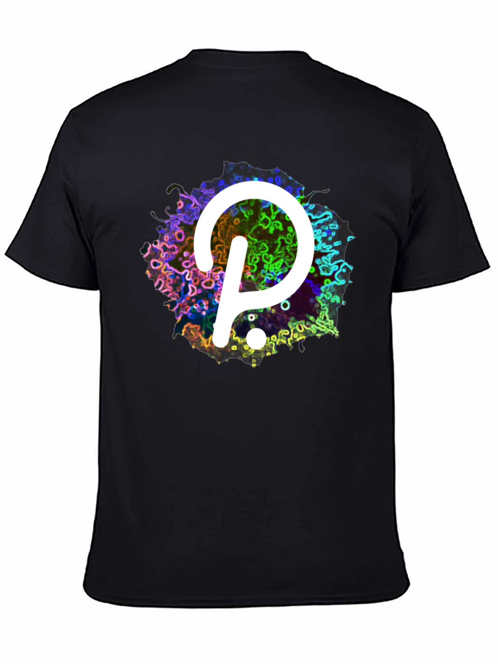 Polkadot T-Shirt - Abstract Design - Black Tee