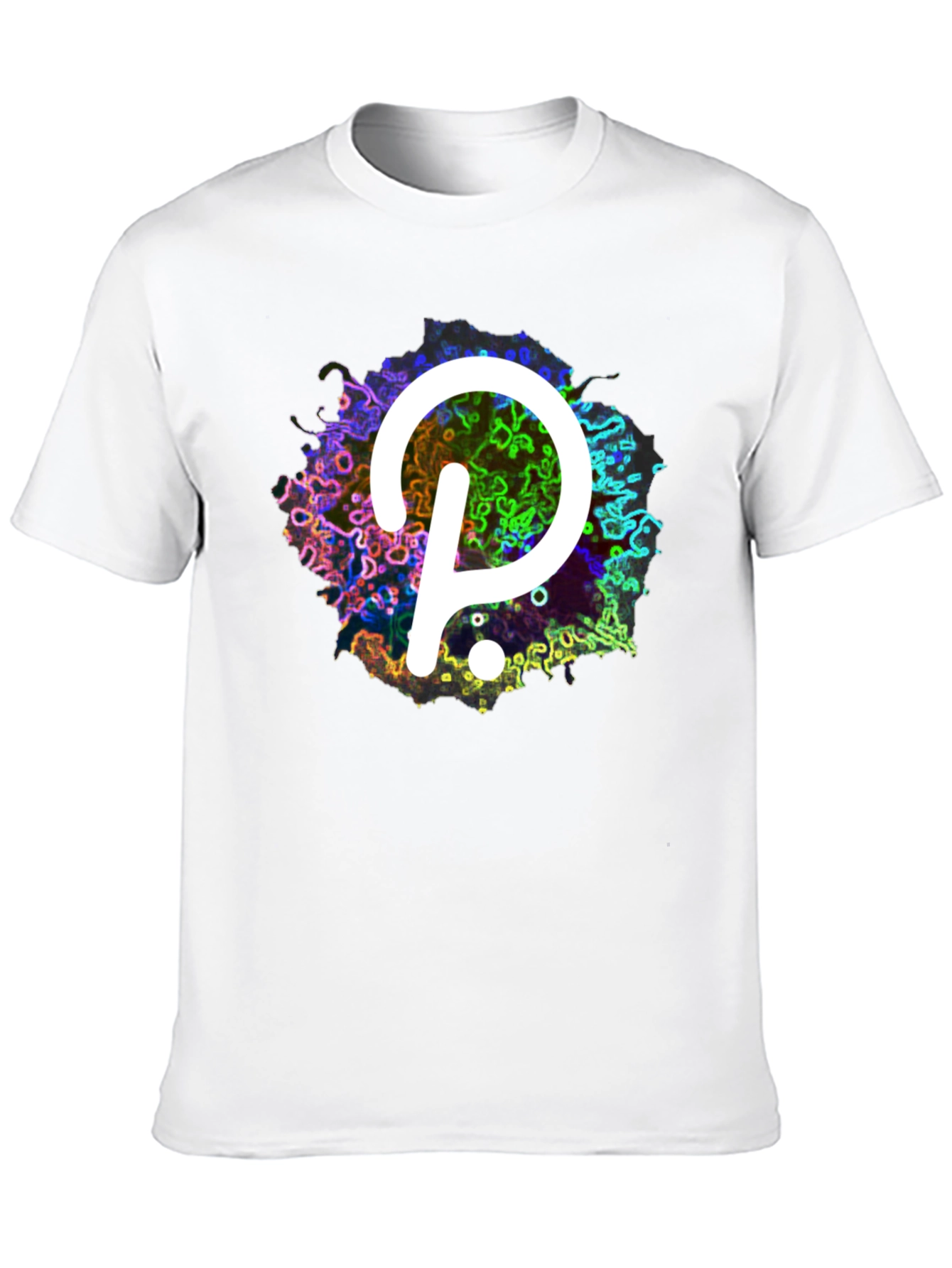 Polkadot T-Shirt - Abstract Design - Black Tee