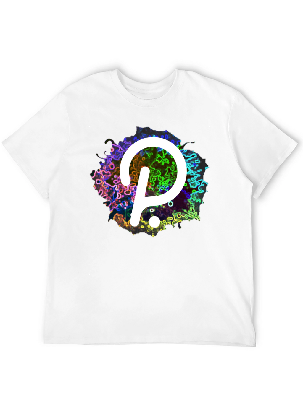 Polkadot T-Shirt - Abstract Design - Black Tee