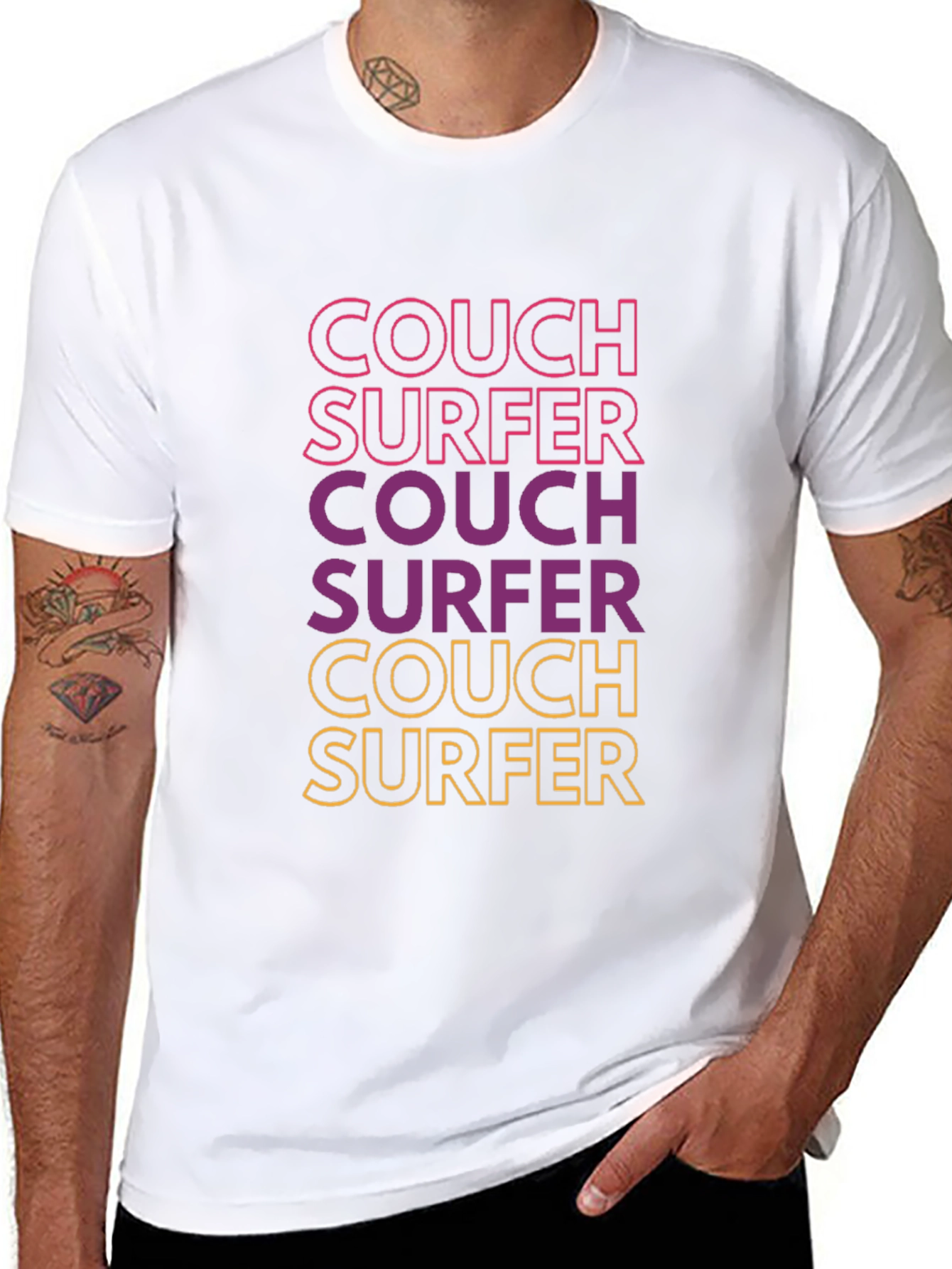 Couch Surfer Graphic Tee - Relaxed Style!