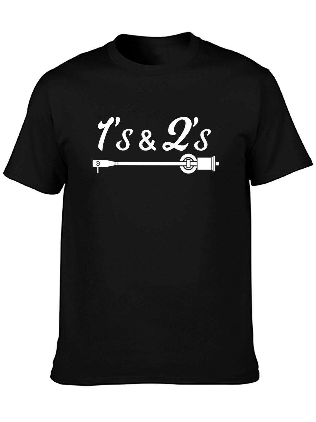 1s & 2s Turntable Black Graphic T-Shirt