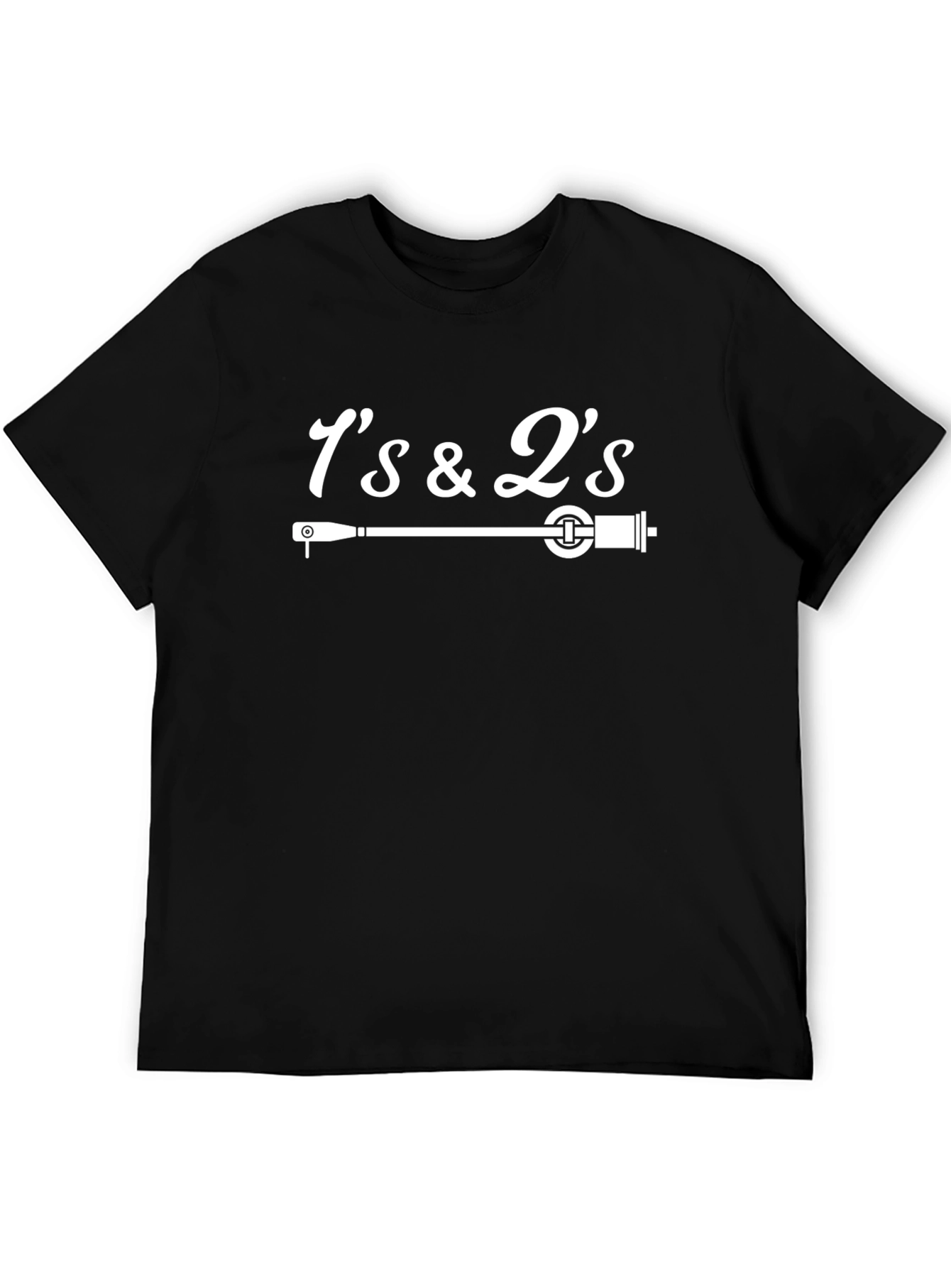 1s & 2s Turntable Black Graphic T-Shirt