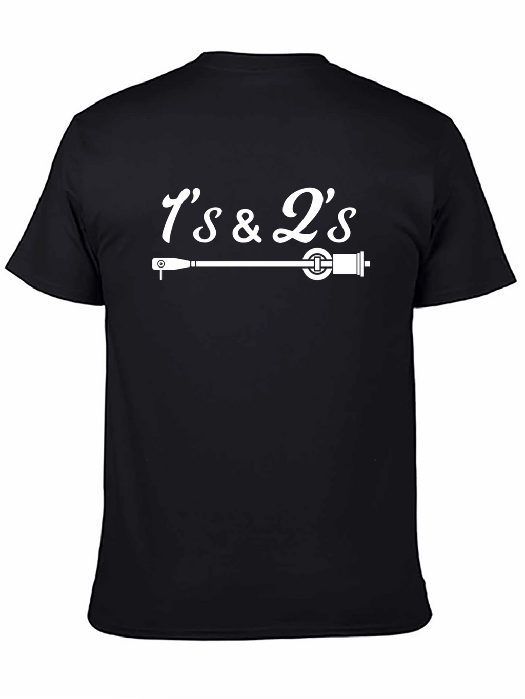 1s & 2s Turntable Black Graphic T-Shirt
