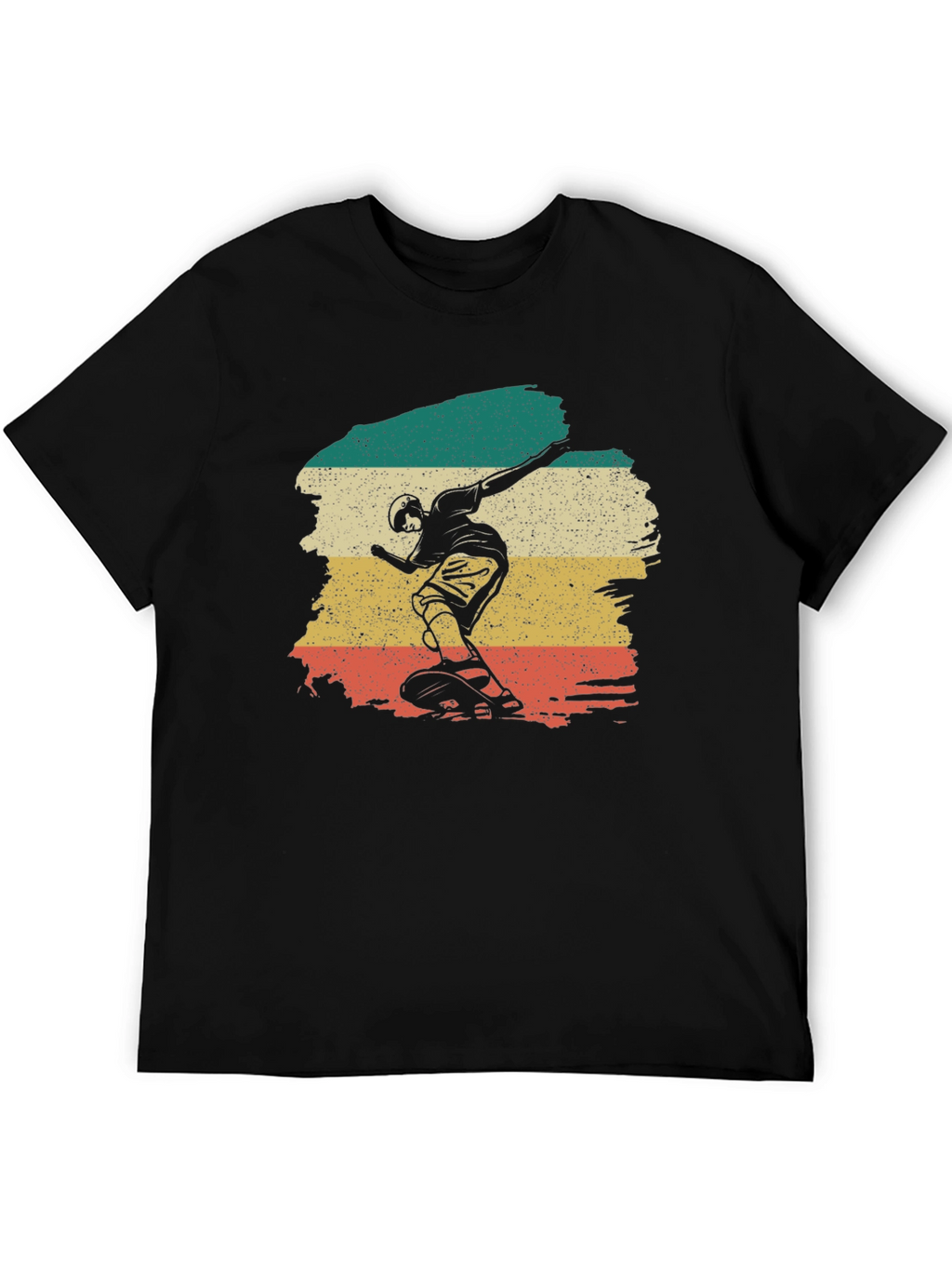 Retro Skateboarder Graphic Tee - Classic Style