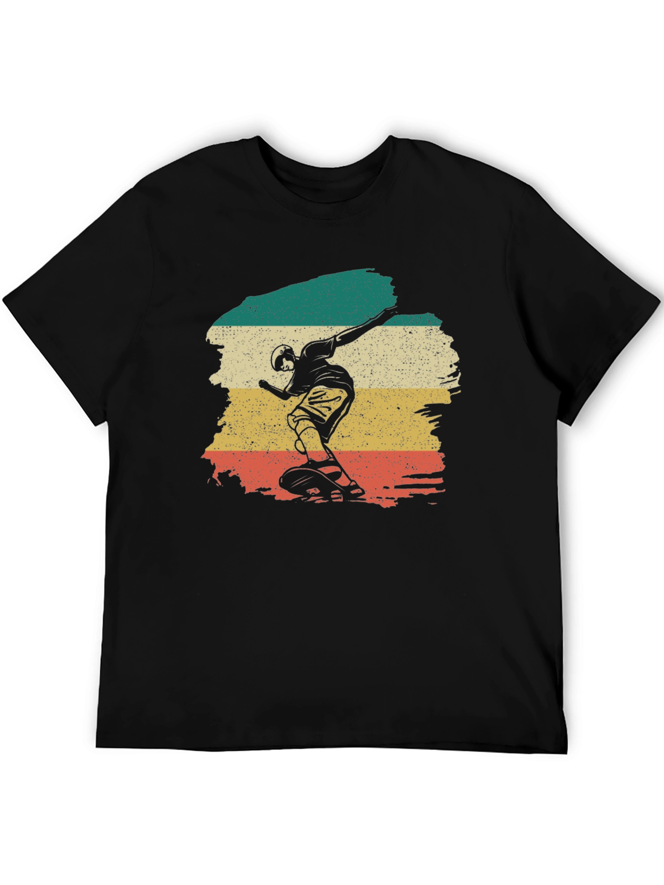 Retro Skateboarder Graphic Tee - Classic Style
