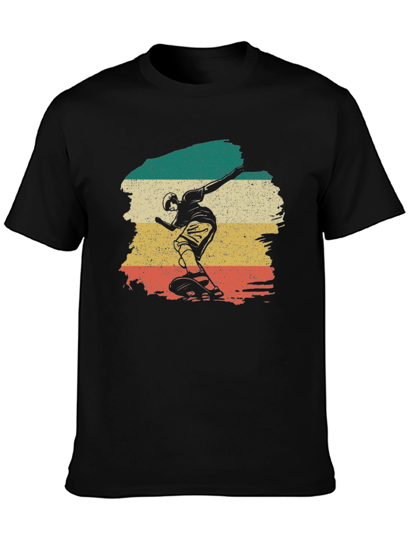 Retro Skateboarder Graphic Tee - Classic Style