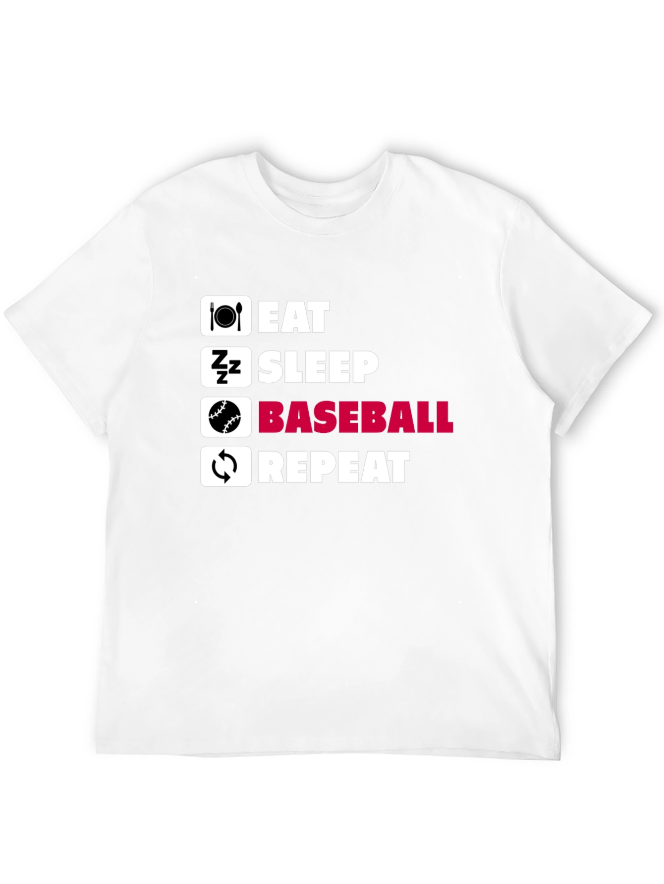 Eat Sleep Baseball Repeat T-Shirt