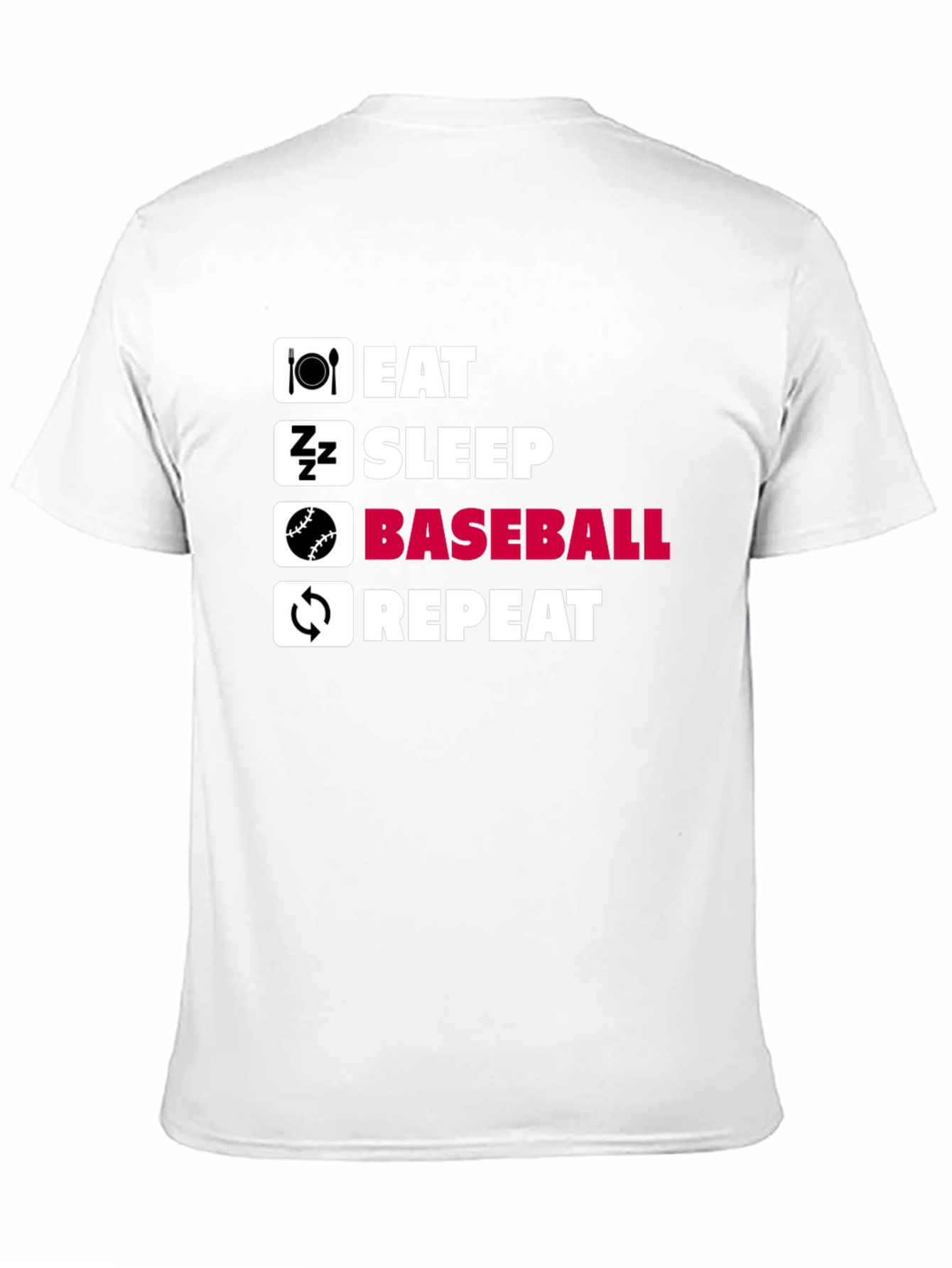 Eat Sleep Baseball Repeat T-Shirt