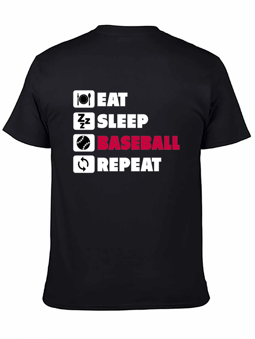 Eat Sleep Baseball Repeat T-Shirt