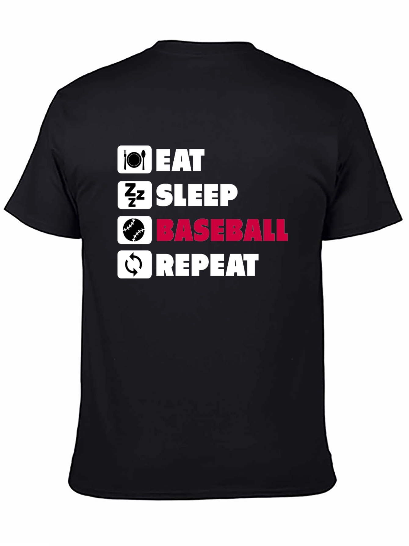 Eat Sleep Baseball Repeat T-Shirt
