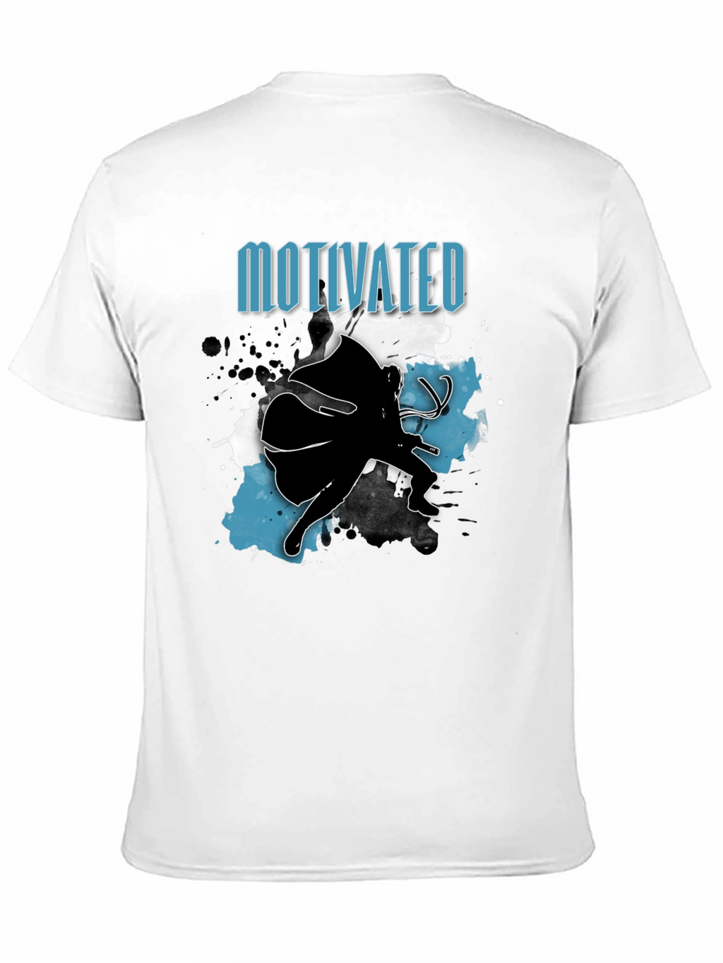 Motivated Superhero Mens Black T-Shirt