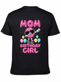 Mom Birthday Girl Donut T-Shirt