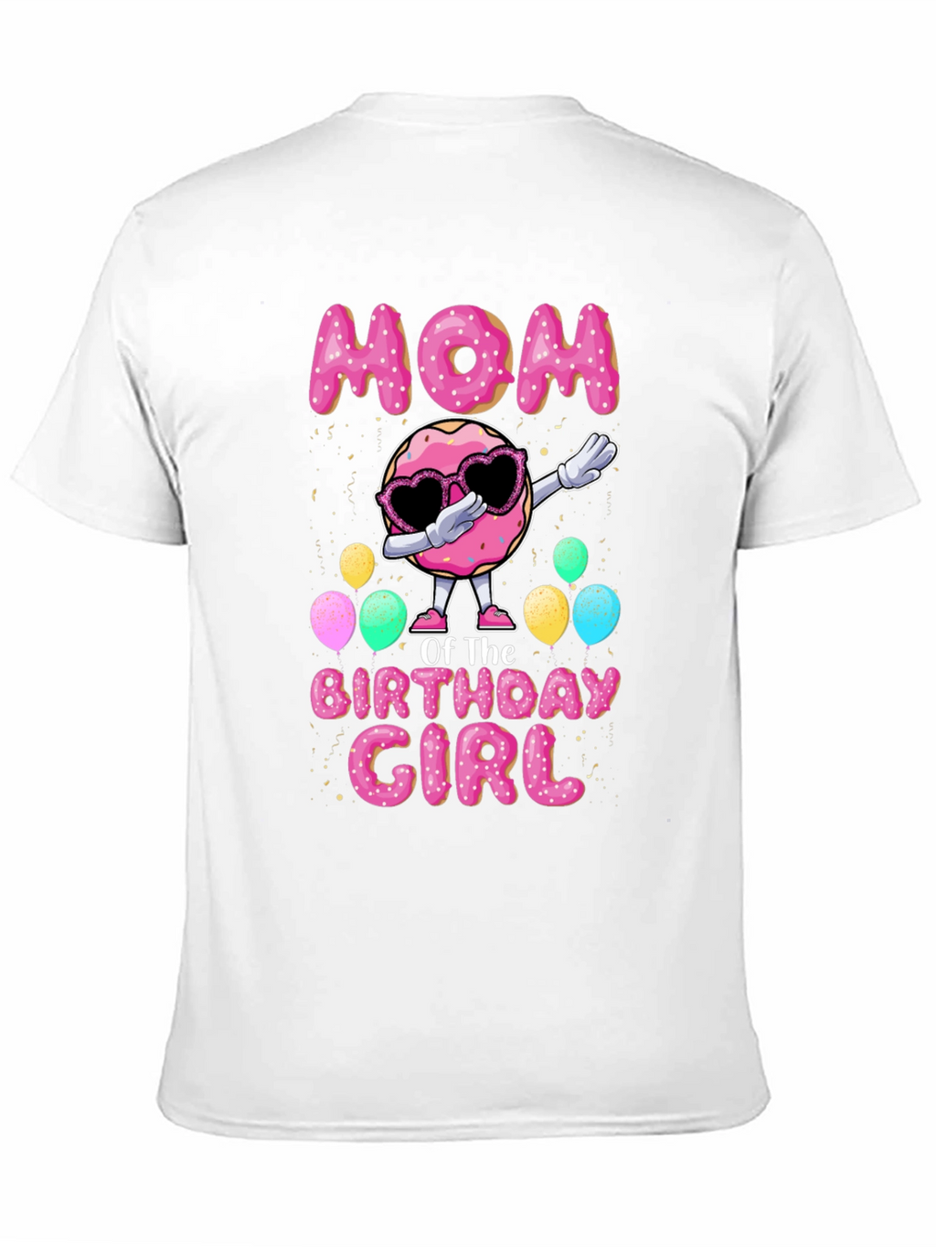 Mom Birthday Girl Donut T-Shirt