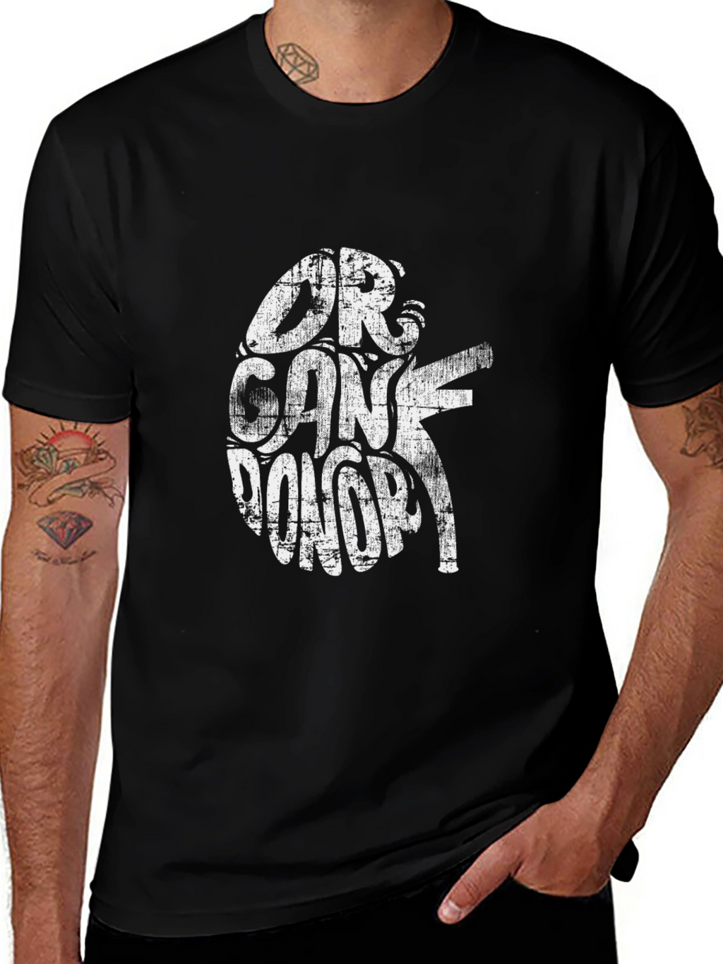 Organ Donor Awareness Tee - Black