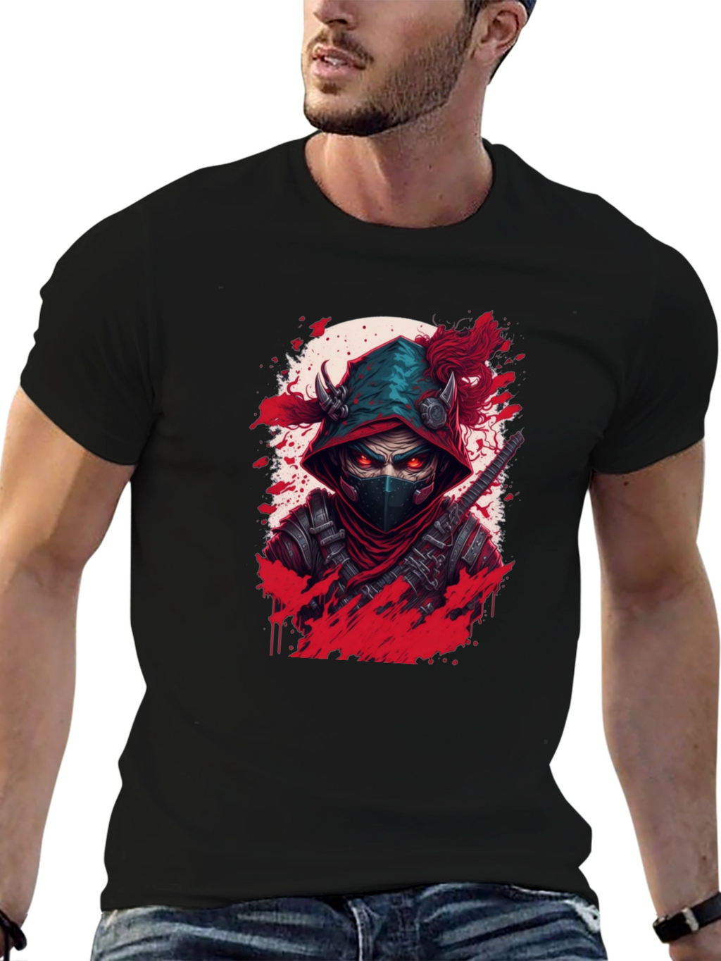 Ninja Warrior Graphic Tee - Stealth Style