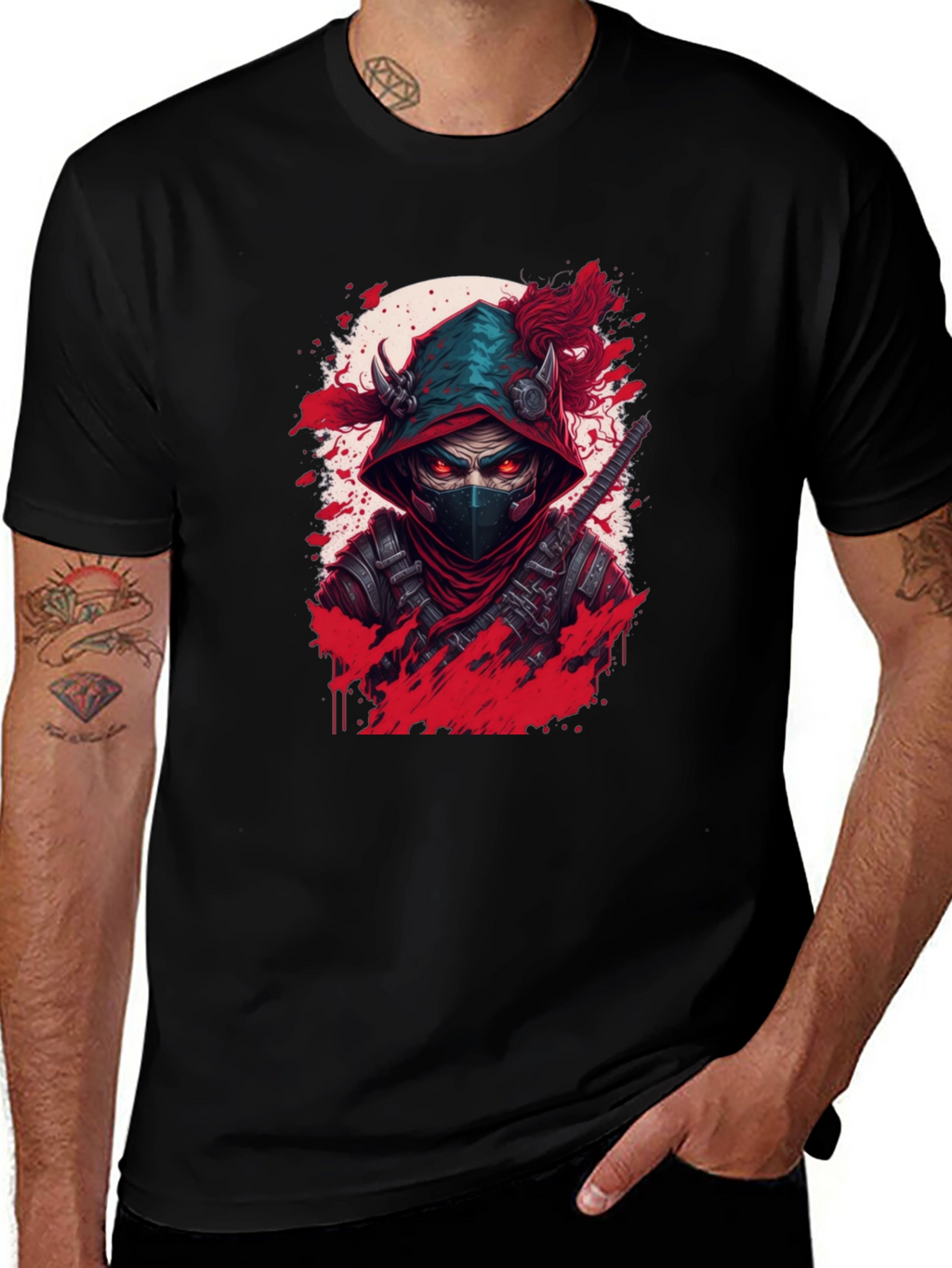 Ninja Warrior Graphic Tee - Stealth Style
