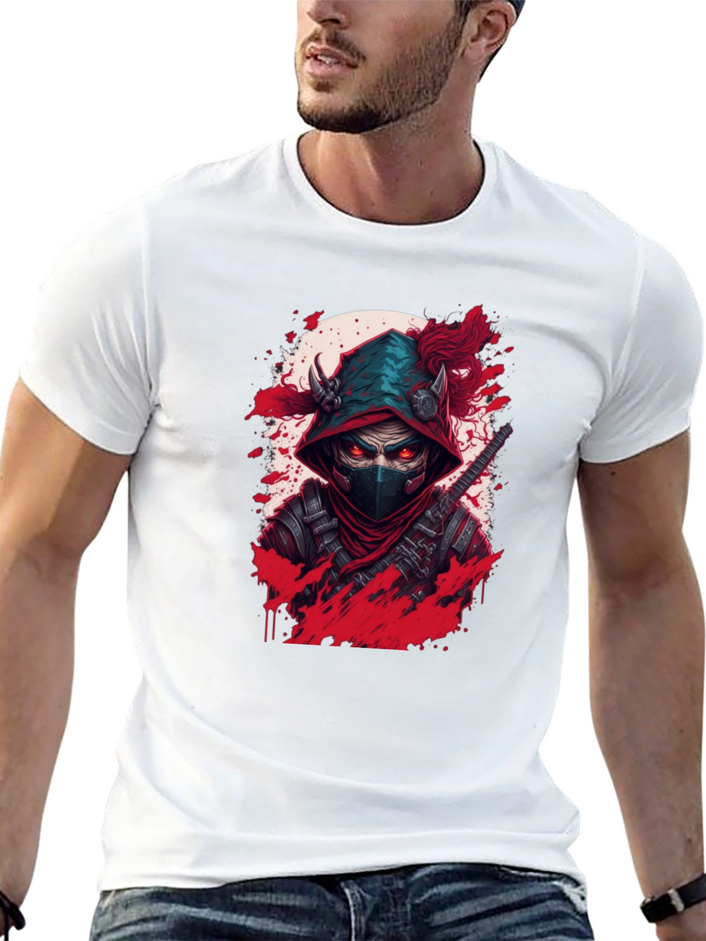 Ninja Warrior Graphic Tee - Stealth Style