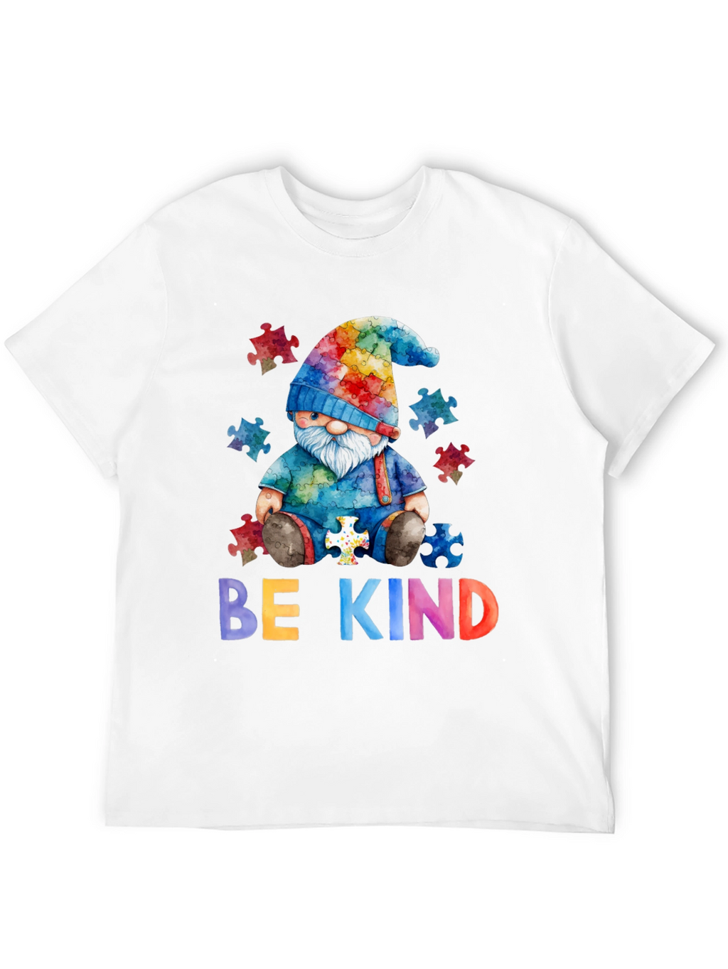 Be Kind Autism Awareness Gnome T-Shirt