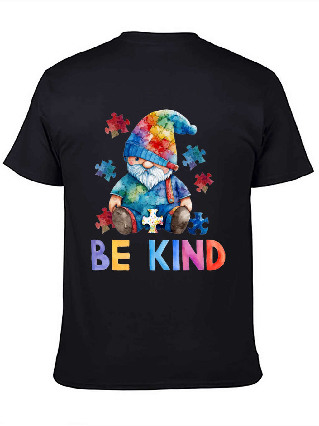 Be Kind Autism Awareness Gnome T-Shirt