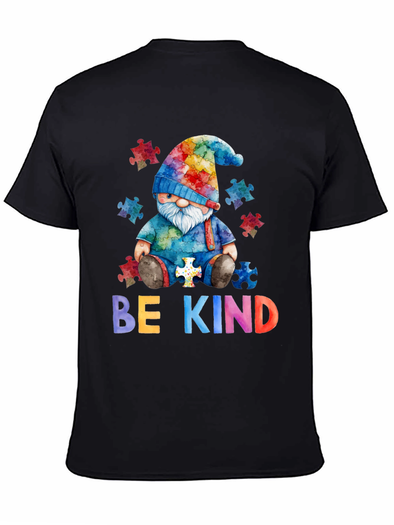 Be Kind Autism Awareness Gnome T-Shirt
