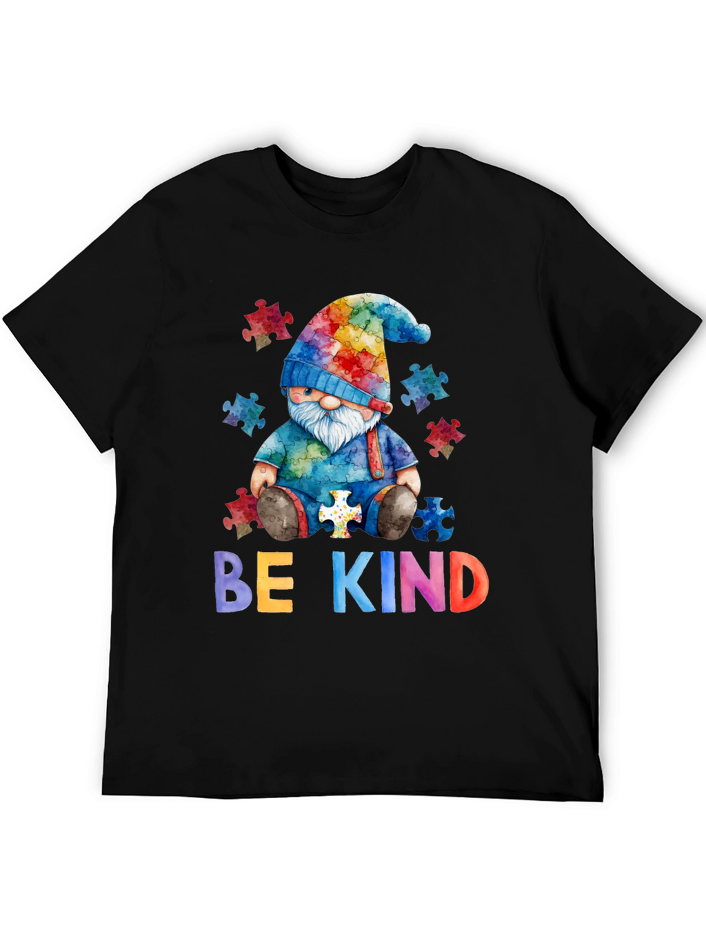 Be Kind Autism Awareness Gnome T-Shirt