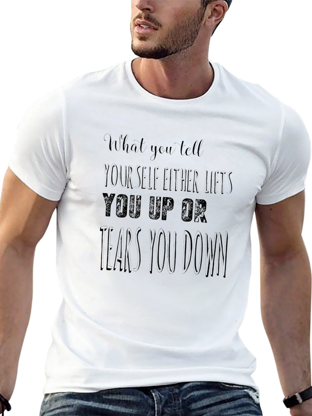 Motivational Graphic Tee - Self Talk Matters