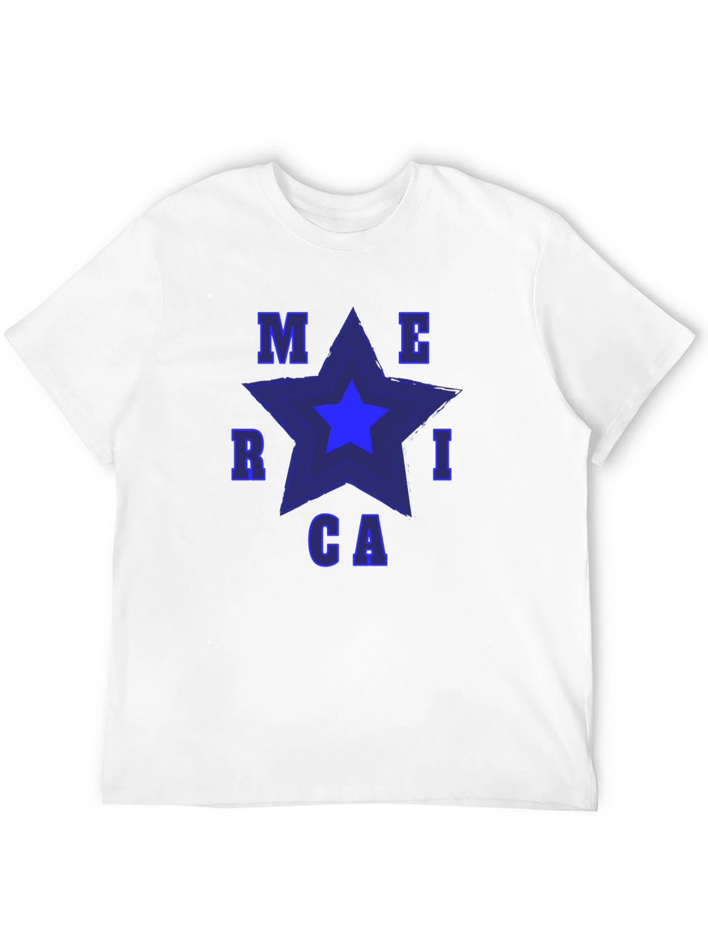 America Star Graphic Tee - Patriotic T-Shirt
