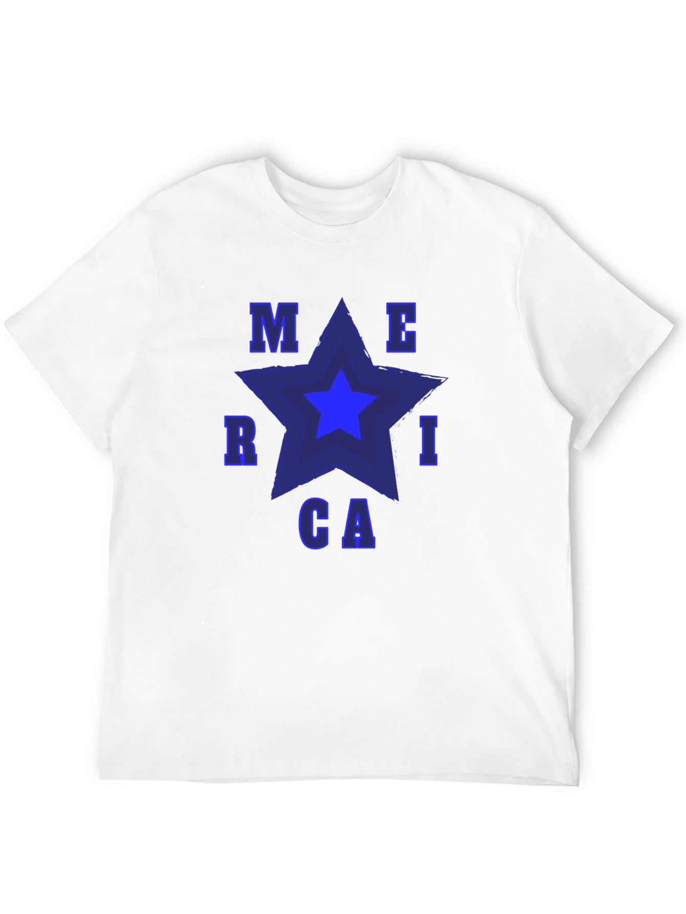 America Star Graphic Tee - Patriotic T-Shirt