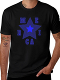 America Star Graphic Tee - Patriotic T-Shirt