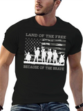 Land of the Free Patriotic Graphic Tee