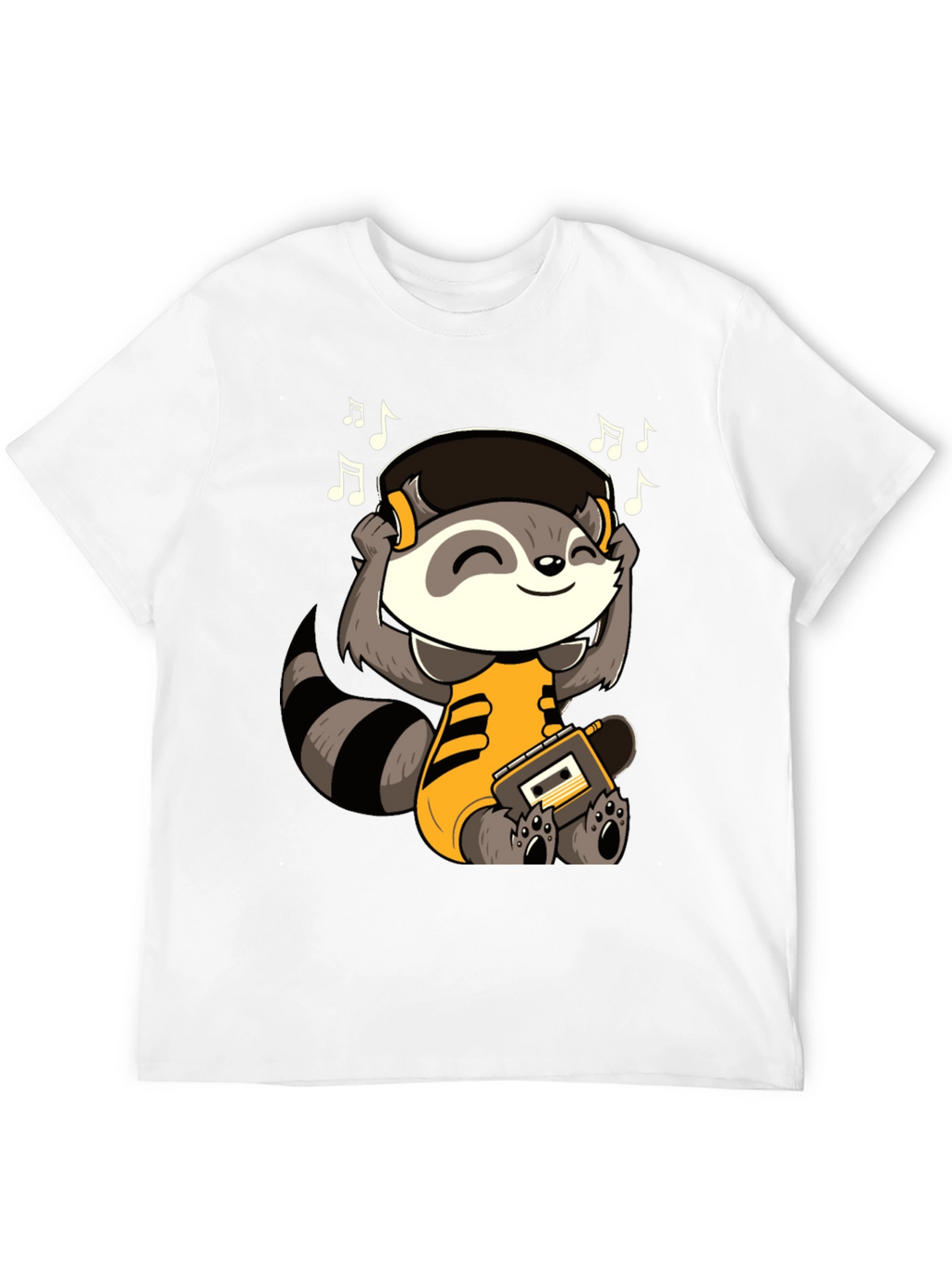Raccoon Music Lover T-Shirt