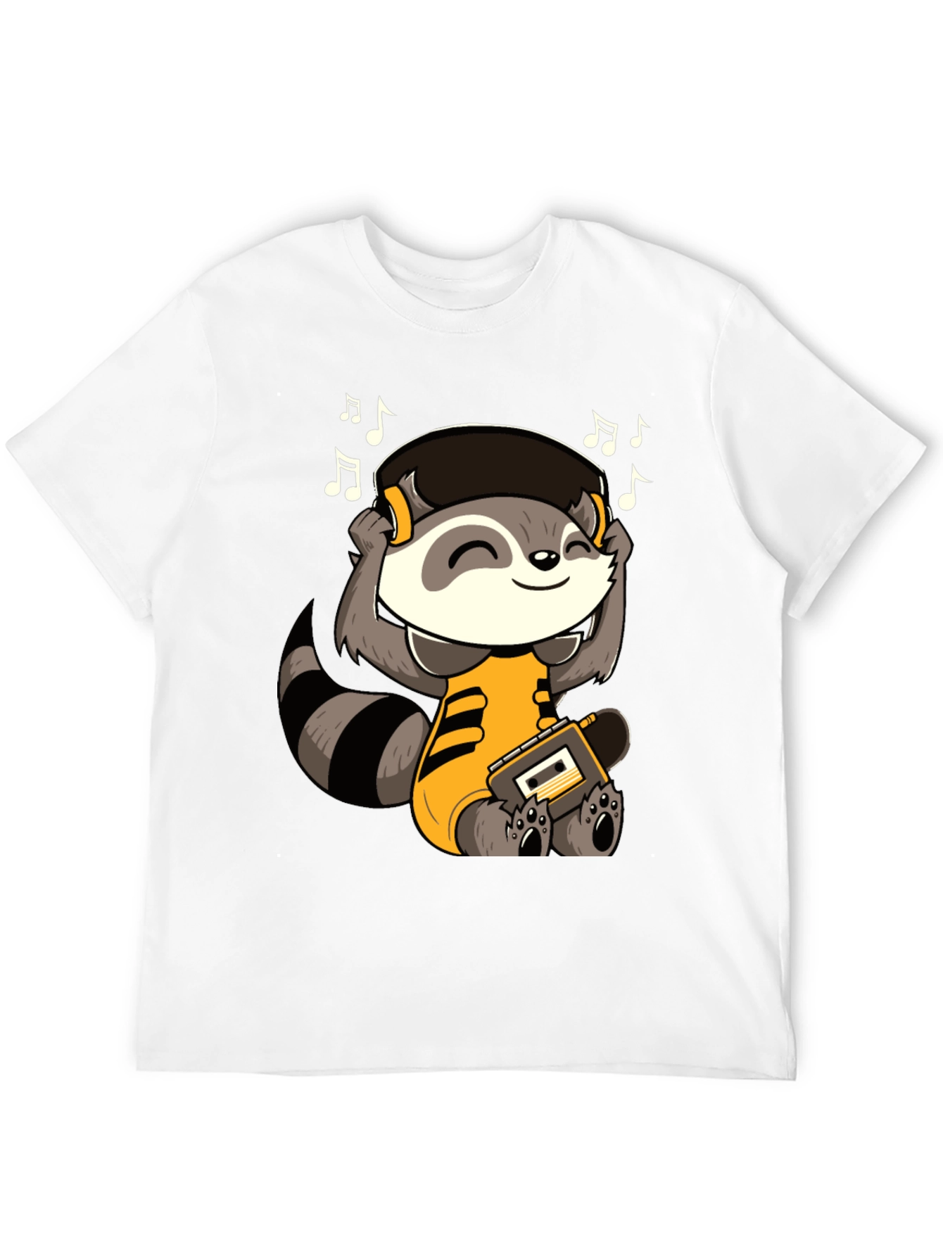 Raccoon Music Lover T-Shirt