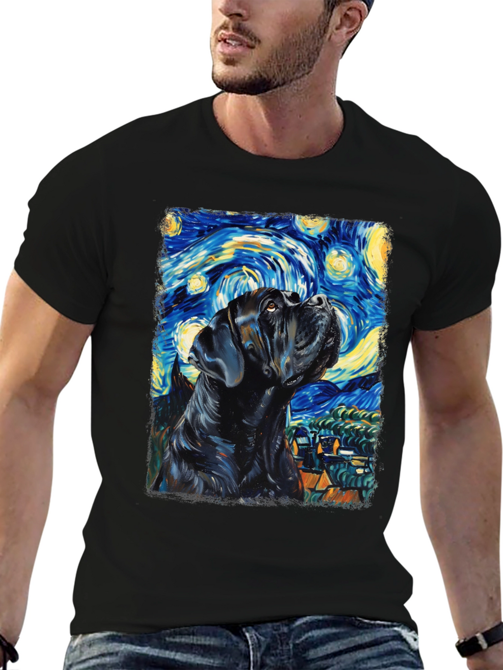 Starry Night Cane Corso T-Shirt