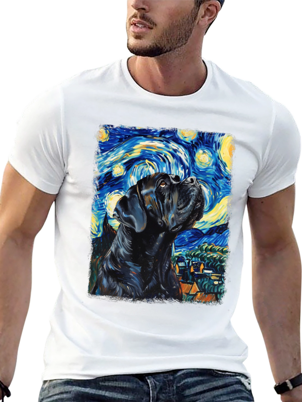 Starry Night Cane Corso T-Shirt